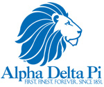  Alpha Delta Pi Junior Ladies 3/4-Sleeve Perfect Weight Scoop Henley | Alpha Delta Pi Sorority  