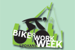  Bike to Work Spokane Youth 6 Panel Twill Cap | Bike to Work Spokane  