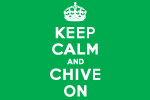  Keep Calm And Chive On Ladies' Sheer Rib Longer Length Tank | Keep Calm And Chive On  