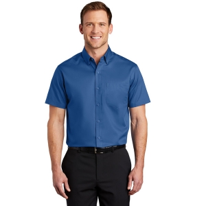 Port AuthorityÂ® Short Sleeve SuperProâ„¢ Twill Shirt