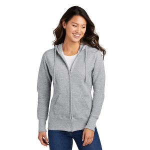 Port & Company Ladies Classic Full-Zip Hooded Sweatshirt