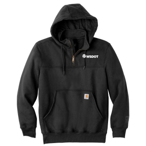 Carhartt Rain Defender Paxton Heavyweight Hooded Zip Mock Sweatshirt