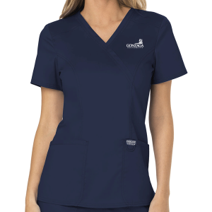 Gonzaga Nursing Mock Wrap Top