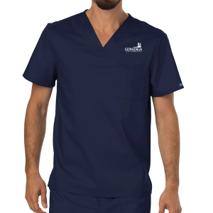 Gonzaga Nursing Men's Tuckable V-Neck Top