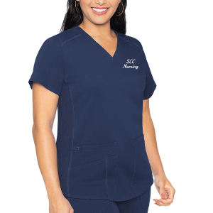 SCC Nursing V-Neck Shirttail Top 