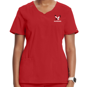 Cherokee EWU Nursing Round Neck Top