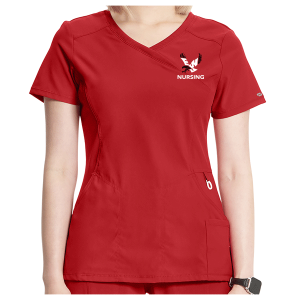 Cherokee EWU Nursing Mock Wrap Top