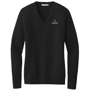 Port AuthorityÂ® Ladies V-Neck Sweater.