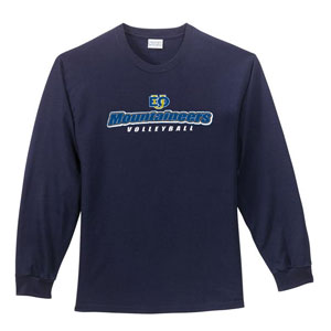 EOU Volleyball - 100% Cotton Long Sleeve T-shirt | Eastern Oregon ...