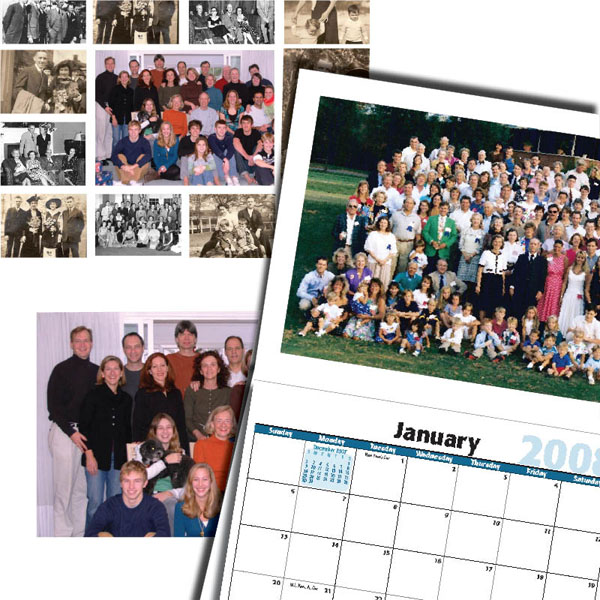 Family Reunion Calendar Custom Calendars