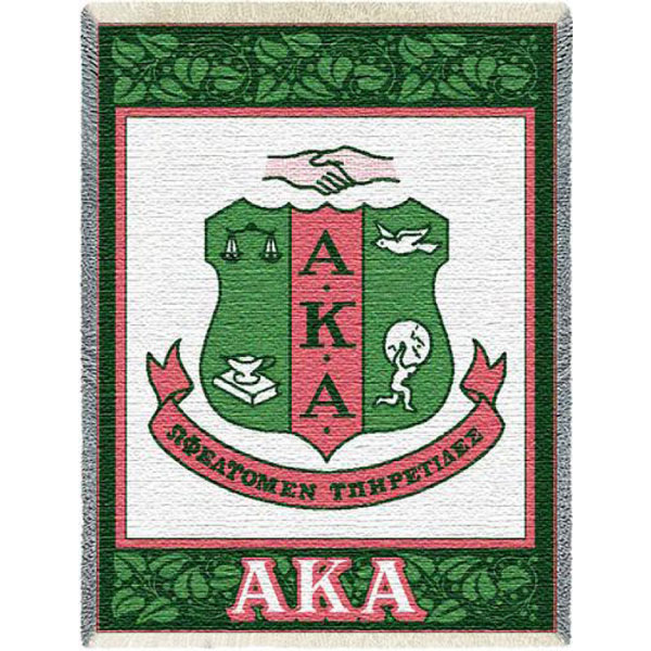 Alpha Kappa Alpha Tapestry Throw | Afghan Throws